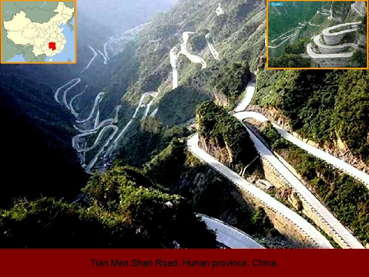 Tian Men Shan Road, Hunan province, China. 