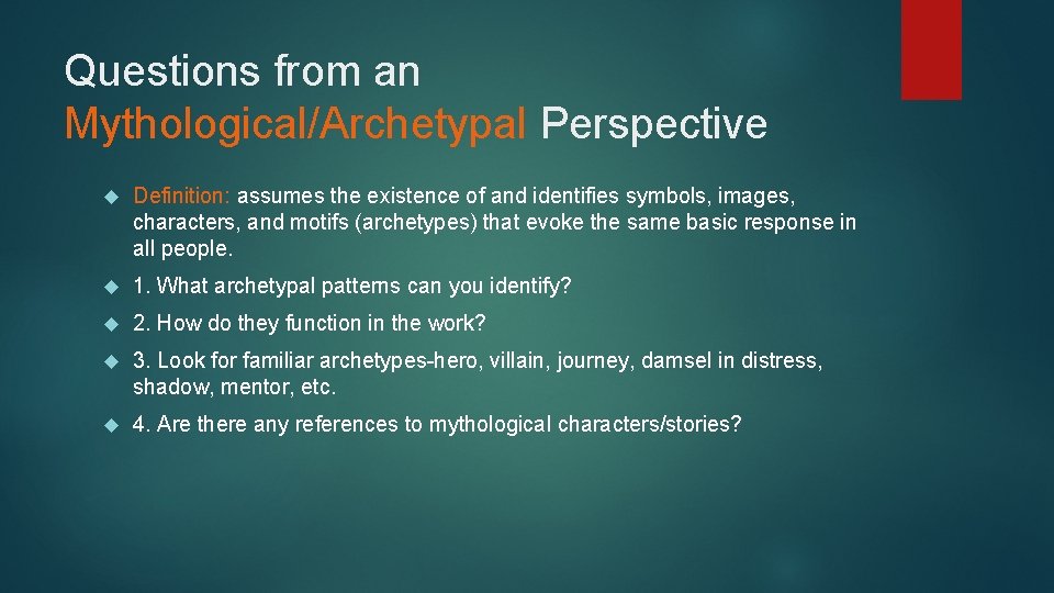 Critical Lenses LITERARY LENSES THROUGH WHICH WE DISCOVER