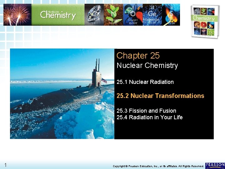 25. 2 Nuclear Transformations > Chapter 25 Nuclear Chemistry 25. 1 Nuclear Radiation 25.