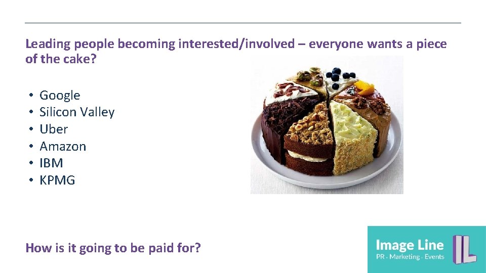 Leading people becoming interested/involved – everyone wants a piece of the cake? • • Leading people becoming interested/involved – everyone wants a piece of the cake? • •