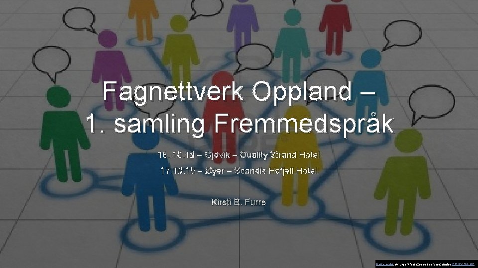 Fagnettverk Oppland – 1. samling Fremmedspråk 16. 10. 19 – Gjøvik – Quality Strand