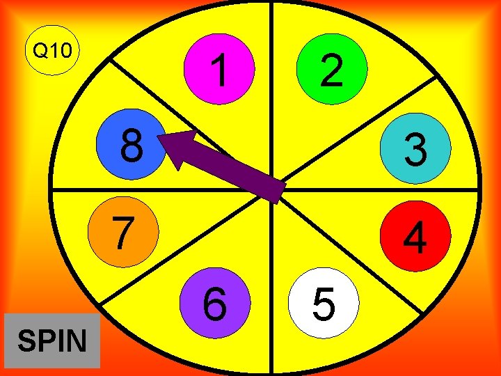 Q 10 SPIN 1 2 8 3 7 4 6 5 