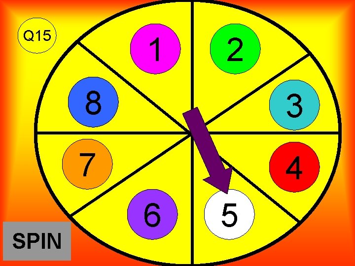 Q 15 SPIN 1 2 8 3 7 4 6 5 