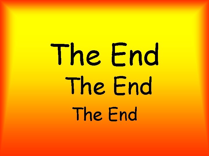 The End 