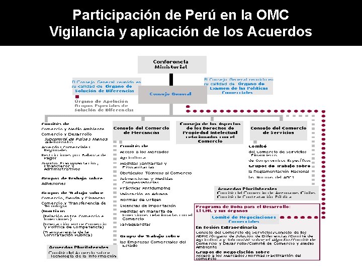 Participación de Perú en la OMC Vigilancia y aplicación de los Acuerdos 
