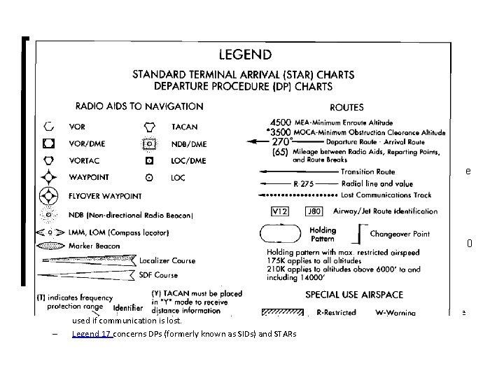 DPs and STARs • DPs (instrument departure procedures), STARs (standard terminal arrival routes), and