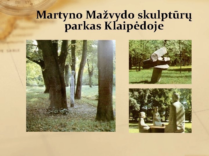 Martyno Mažvydo skulptūrų parkas Klaipėdoje 