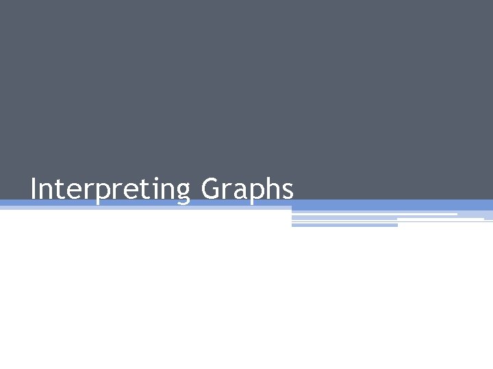 Interpreting Graphs 
