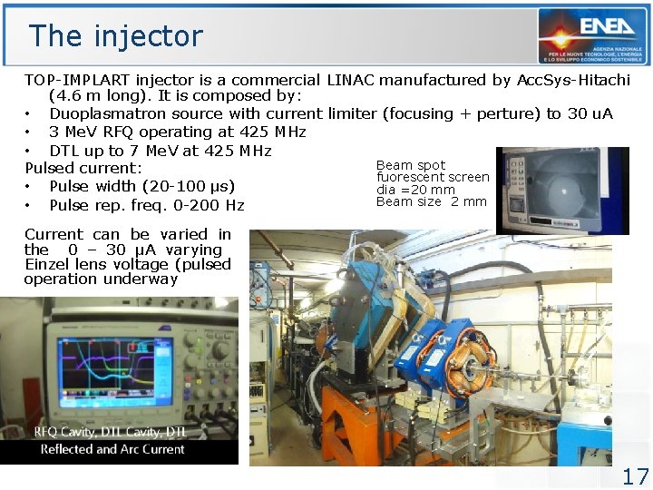 The injector TOP-IMPLART injector is a commercial LINAC manufactured by Acc. Sys-Hitachi (4. The injector TOP-IMPLART injector is a commercial LINAC manufactured by Acc. Sys-Hitachi (4.