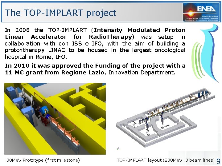 The TOP-IMPLART project In 2008 the TOP-IMPLART (Intensity Modulated Proton Linear Accelerator for Radio. The TOP-IMPLART project In 2008 the TOP-IMPLART (Intensity Modulated Proton Linear Accelerator for Radio.