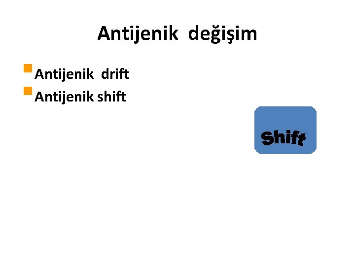 Antijenik değişim §Antijenik drift §Antijenik shift 