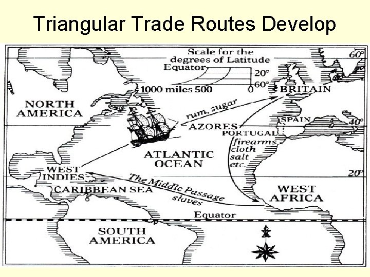 Triangular Trade Routes Develop 