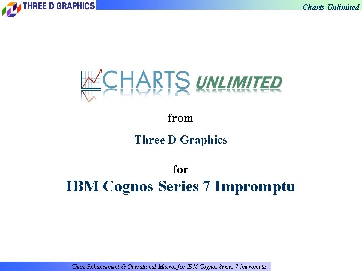 Charts Unlimited from Three D Graphics for IBM Cognos Series 7 Impromptu Chart Enhancement