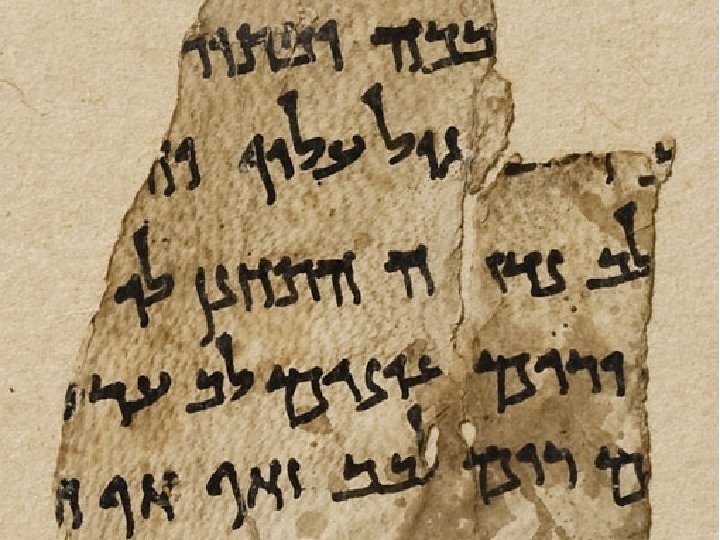 How We Got the Bible ORAL TRANSMISSION EARLY
