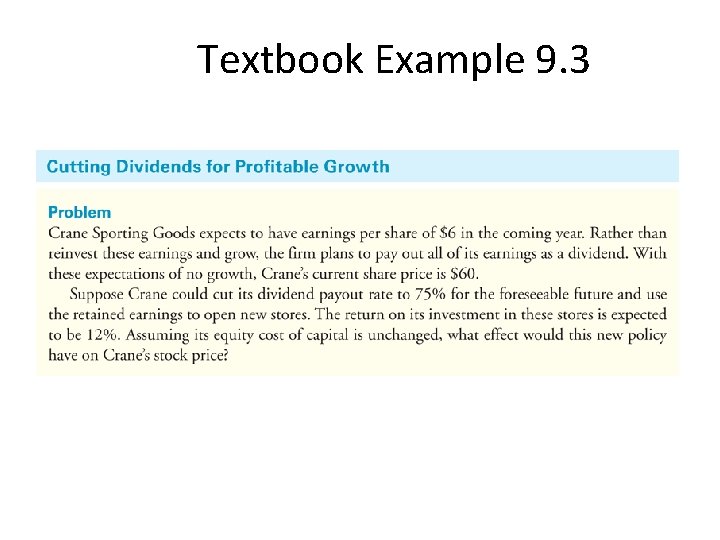 Textbook Example 9. 3 