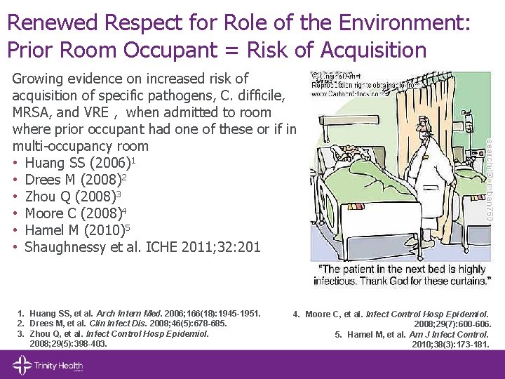 Renewed Respect for Role of the Environment: Prior Room Occupant = Risk of Acquisition