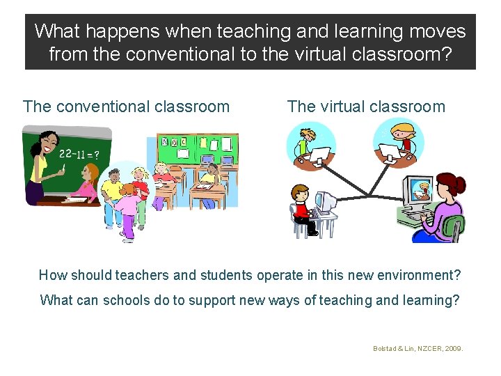 What happens when teaching and learning moves from the conventional to the virtual classroom?