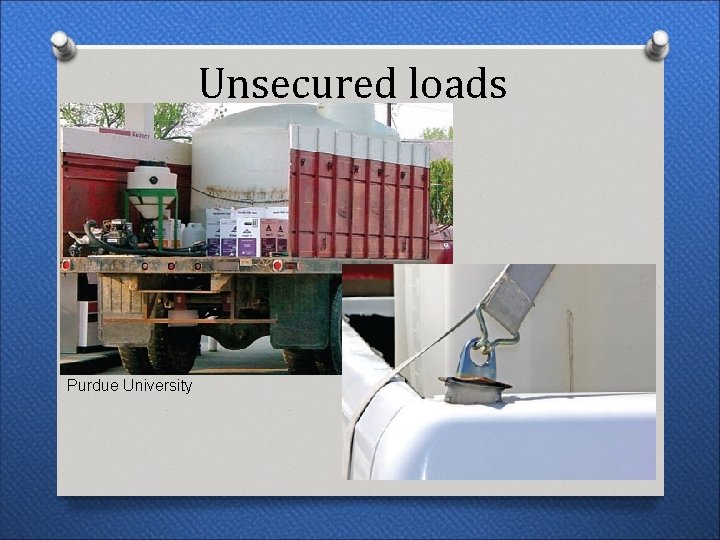 Unsecured loads Purdue University 