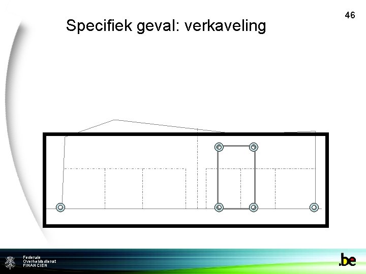 Specifiek geval: verkaveling Federale Overheidsdienst FINANCIEN 46 