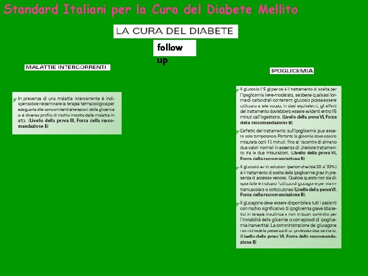 Standard Italiani per la Cura del Diabete Mellito follow up 