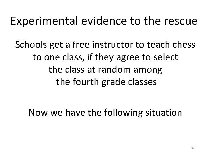 Experimental evidence to the rescue Schools get a free instructor to teach chess to Experimental evidence to the rescue Schools get a free instructor to teach chess to