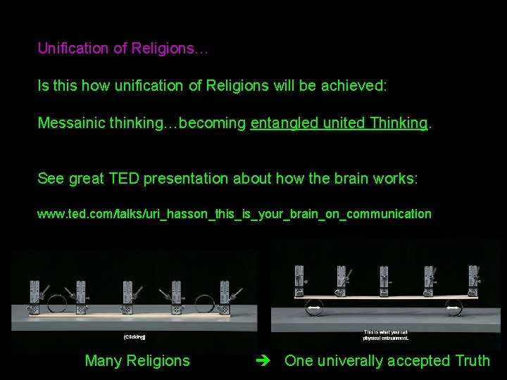 Unification of Religions… Is this how unification of Religions will be achieved: Messainic thinking…becoming