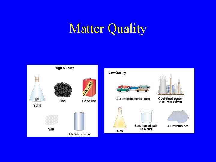 Matter Quality 
