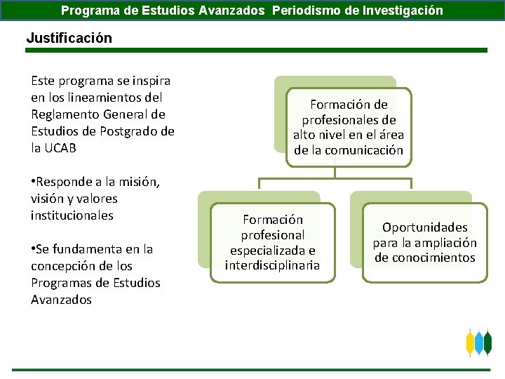 Programa de Estudios Avanzados Periodismo de Investigación Justificación Este programa se inspira en los