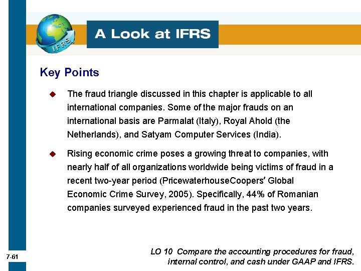 Key Points u The fraud triangle discussed in this chapter is applicable to all Key Points u The fraud triangle discussed in this chapter is applicable to all