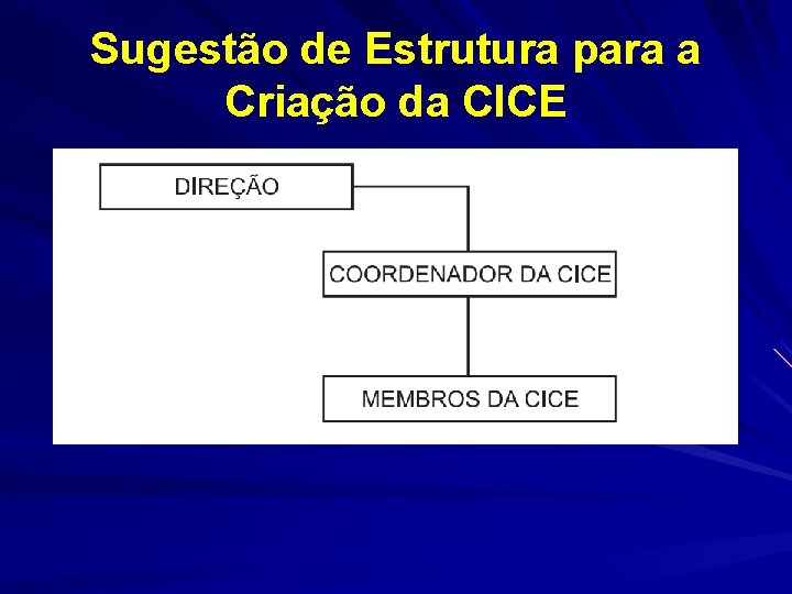 Sugestão de Estrutura para a Criação da CICE 