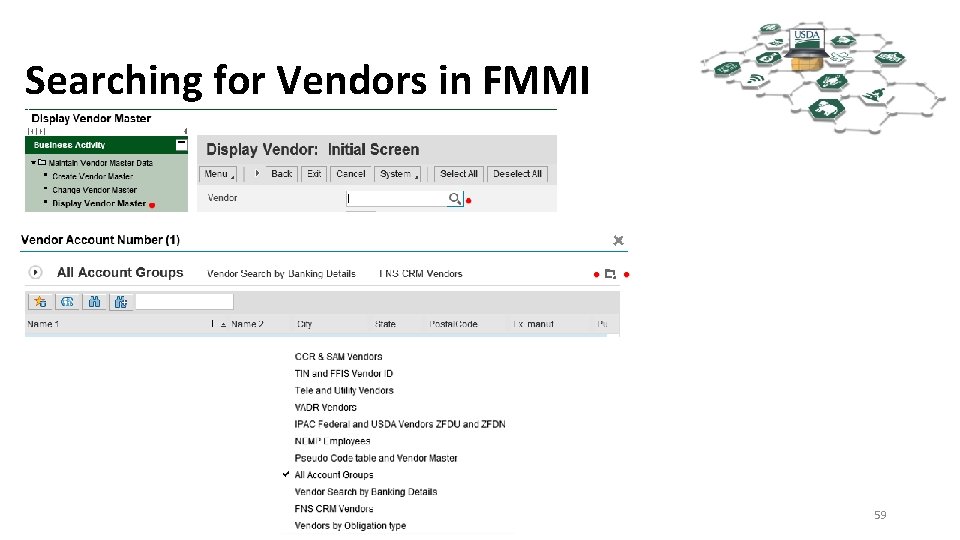 Searching for Vendors in FMMI 59 