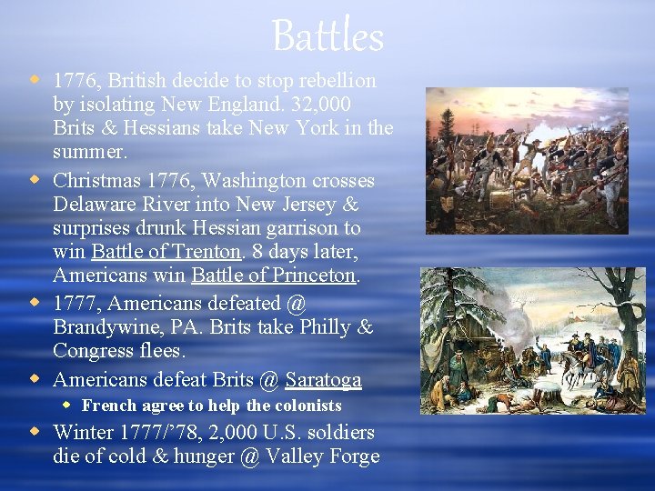 Battles 1776, British decide to stop rebellion by isolating New England. 32, 000 Brits