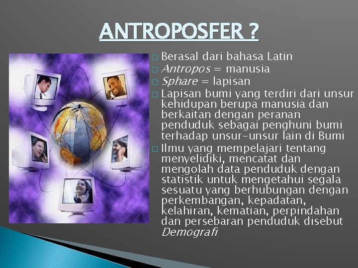 Antroposfer BAB II