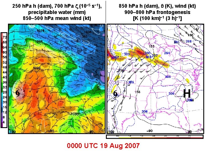 850 h. Pa h (dam), (K), wind (kt) 900– 800 h. Pa frontogenesis [K