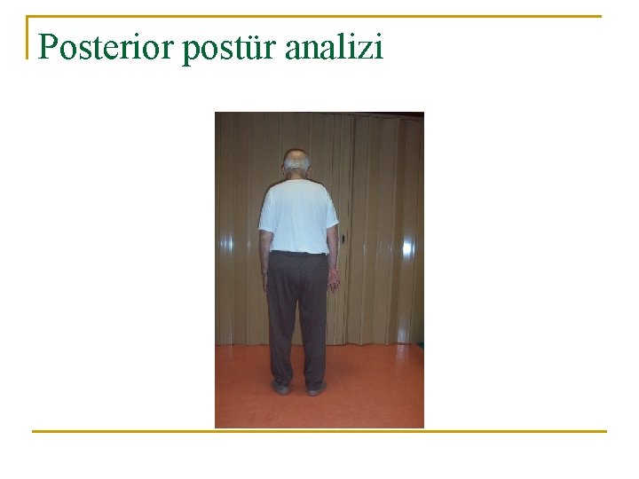 Posterior postür analizi 