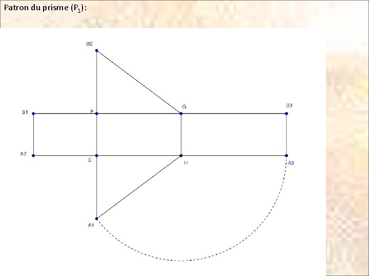 Patron du prisme (P 1): 
