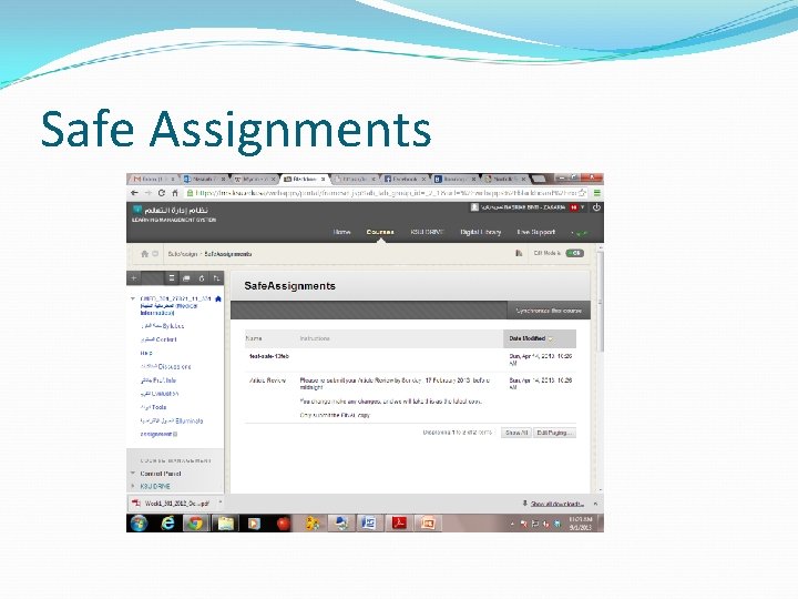 Safe Assignments 