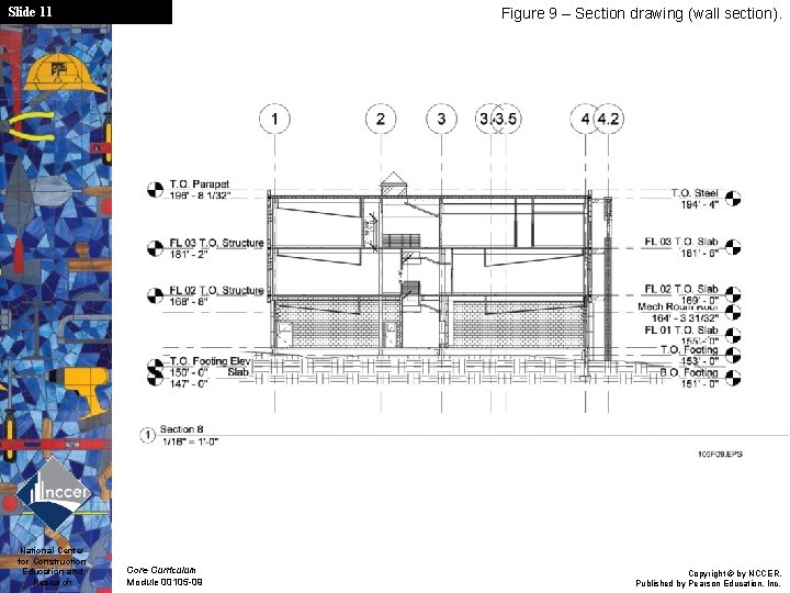 Slide 11 National Center for Construction Education and Research Figure 9 – Section drawing