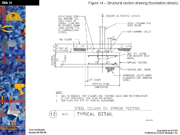 Slide 16 National Center for Construction Education and Research Figure 14 – Structural section