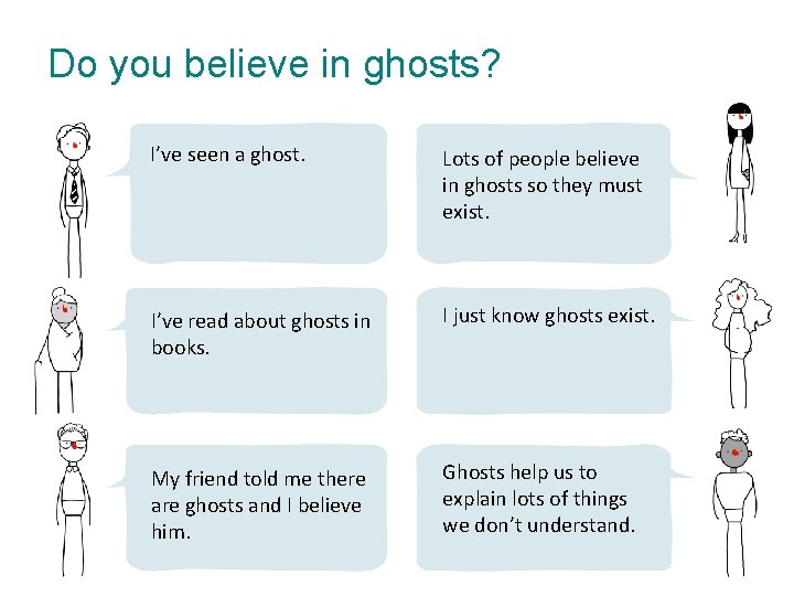 Do you believe in ghosts? I’ve seen a ghost. Lots of people believe in