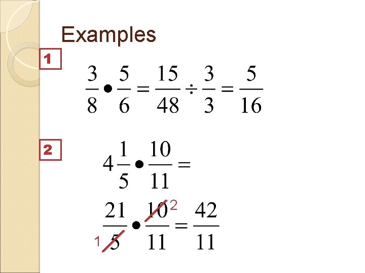 Examples 1 2 2 1 