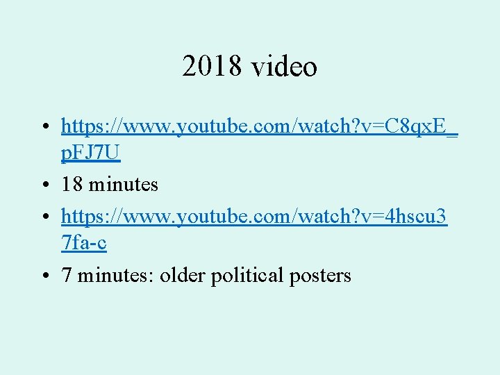 2018 video • https: //www. youtube. com/watch? v=C 8 qx. E_ p. FJ 7