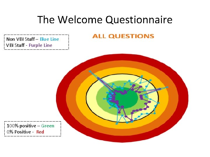 The Welcome Questionnaire Non VBI Staff – Blue Line VBI Staff - Purple Line