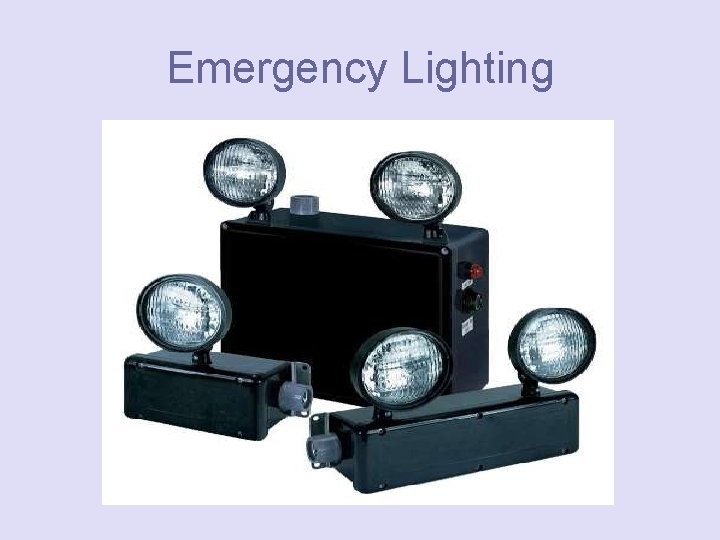 Emergency Lighting 