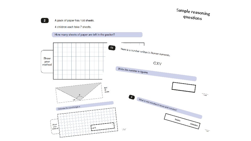 Sample re asoning questions 