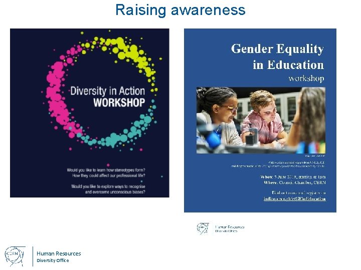 Raising awareness Programming workshop for women & girls Workshop on workplace accessibility Human Resources