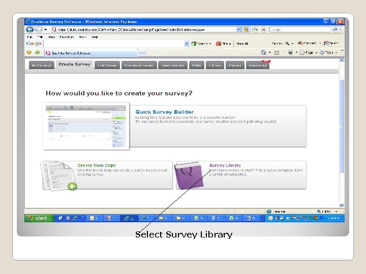 Select Survey Library 