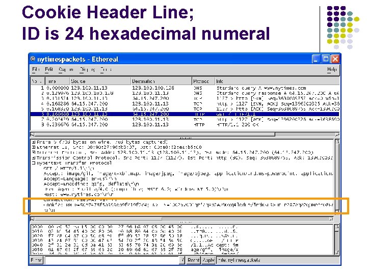 Cookie Header Line; ID is 24 hexadecimal numeral 
