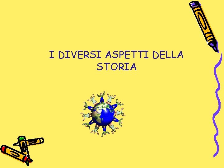 I DIVERSI ASPETTI DELLA STORIA 