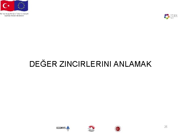 DEĞER ZINCIRLERINI ANLAMAK 25 